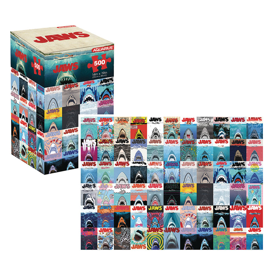 Jaws Poster Art 500-Piece Puzzle
