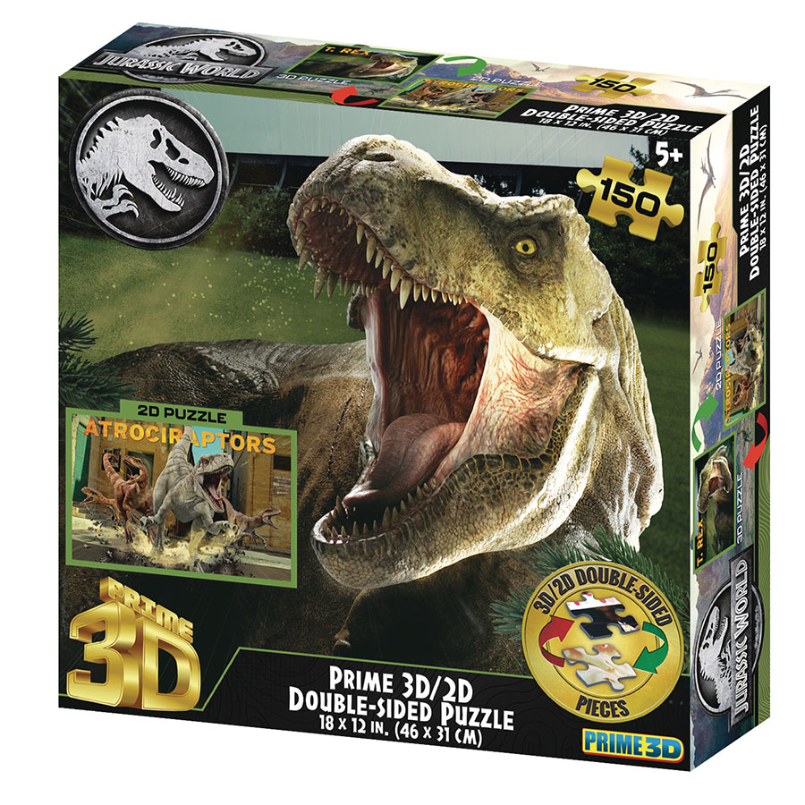 Jurassic World 200-Piece Double-Sided 3D/2D Puzzle