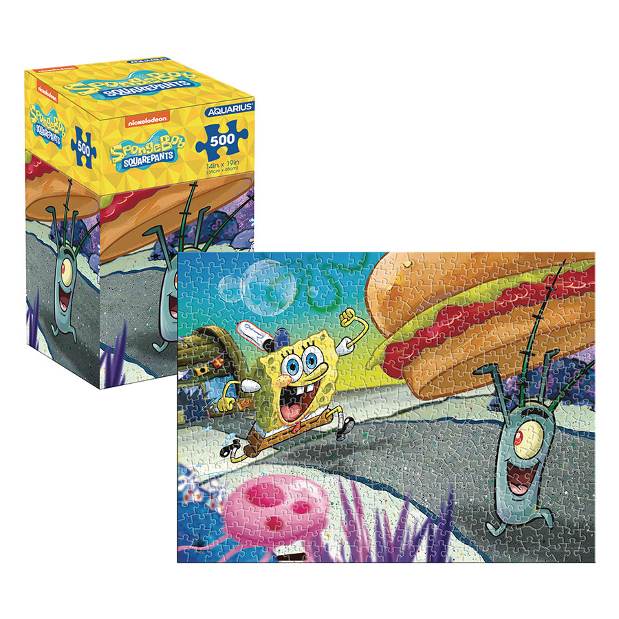 SpongeBob SquarePants Plankton 500-Piece Puzzle Vertical Box