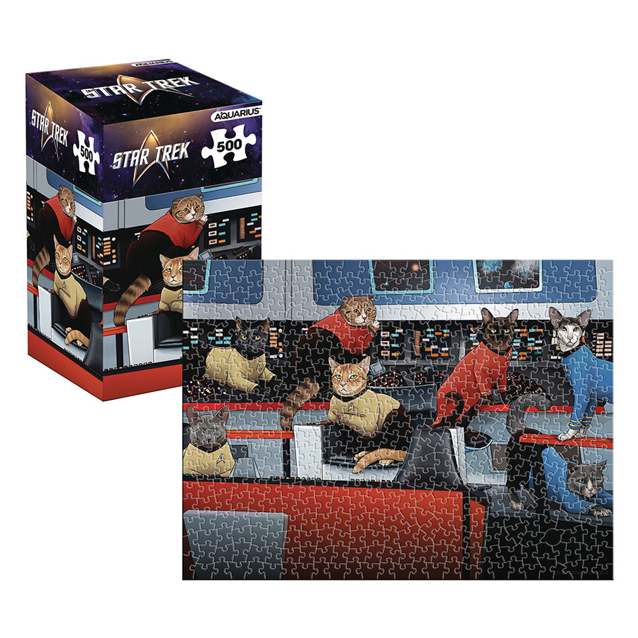 Star Trek Cats 500-Piece Puzzle Vertical Box