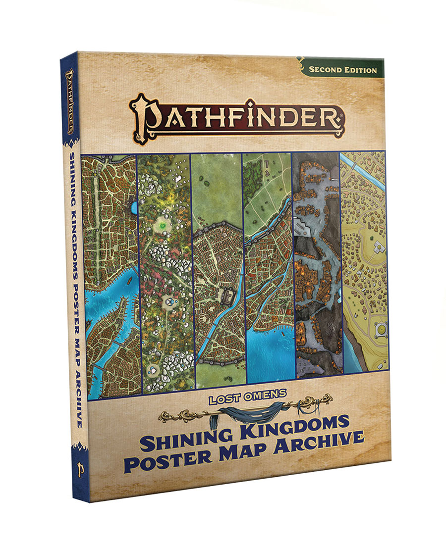 PATHFINDER LOST OMENS SHINING KINGDOM POSTER MAP ARCHIVE (C: