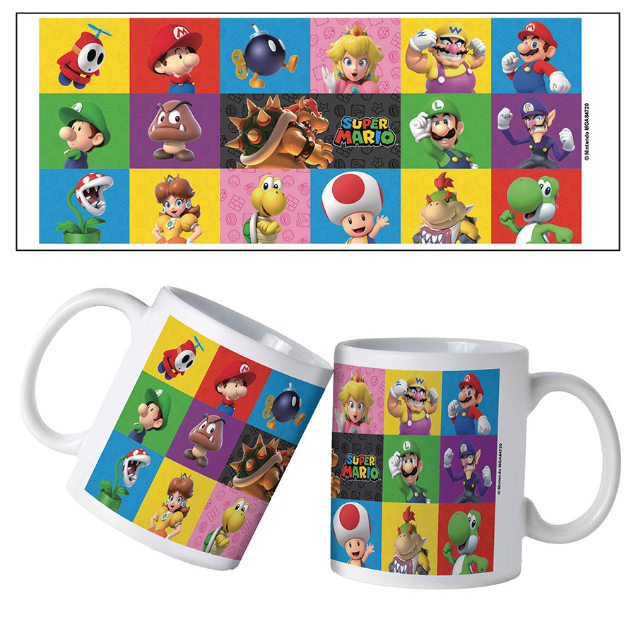 Nintendo Super Mario 3D Friends And Foes 11-Ounce Ceramic Mug