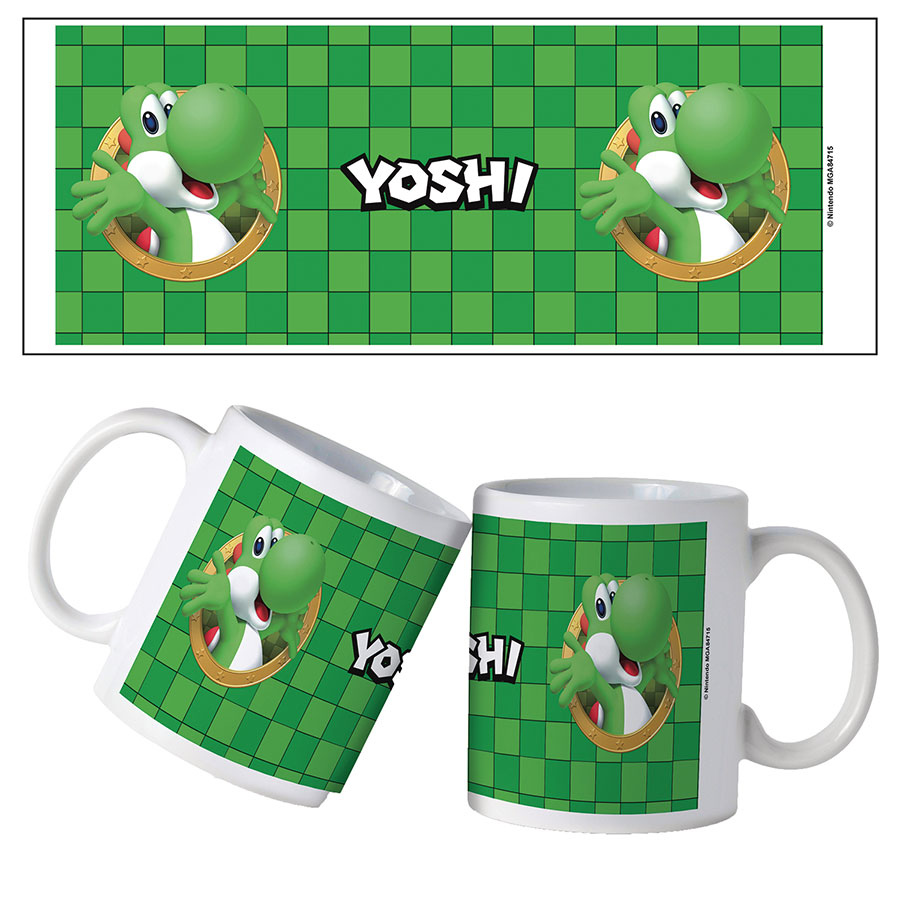 Nintendo Super Mario 3D Port Yoshi 11-Ounce Ceramic Mug