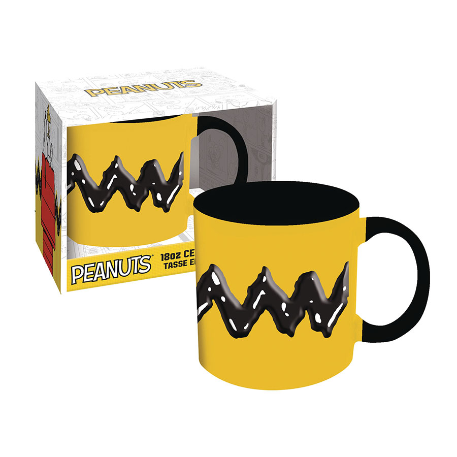 Peanuts Cast 18-Ounce Embossed Ceramic Mug