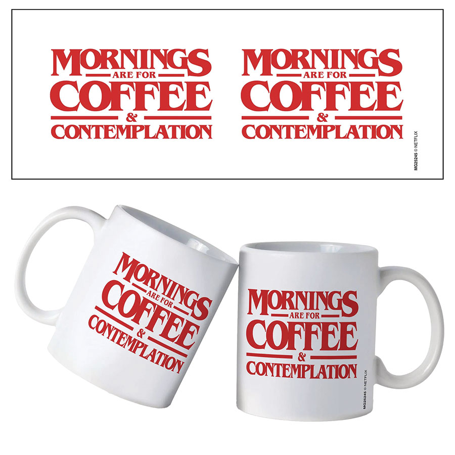 Stranger Things Coffee And Contemplation 11-Ounce Ceramic Mug