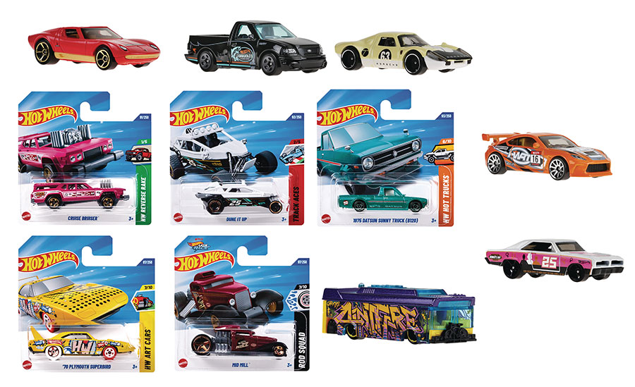 Hot Wheels 2025 Basic Car 1/64 Scale Die-Cast Wave C Assortment Case