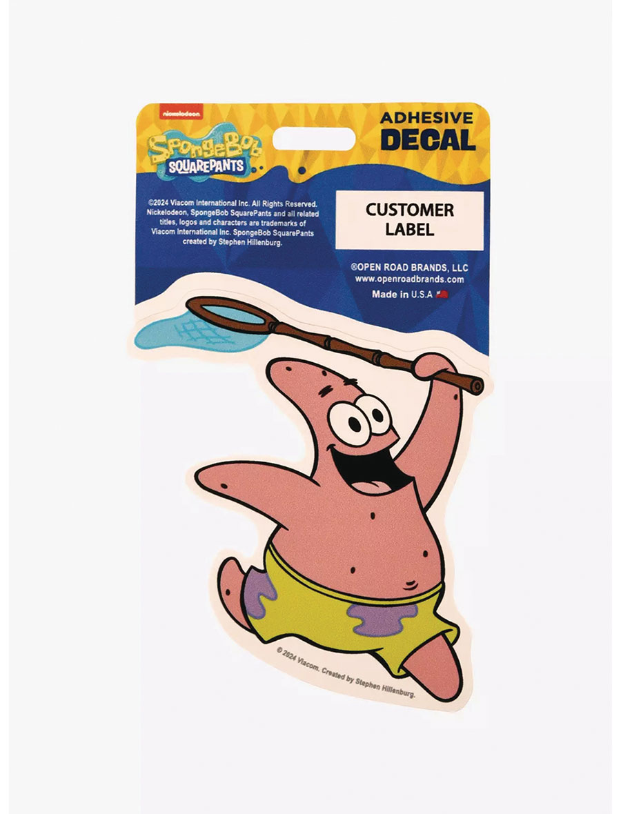 SpongeBob SquarePants Patrick Jellyfishing 5-Inch Decal