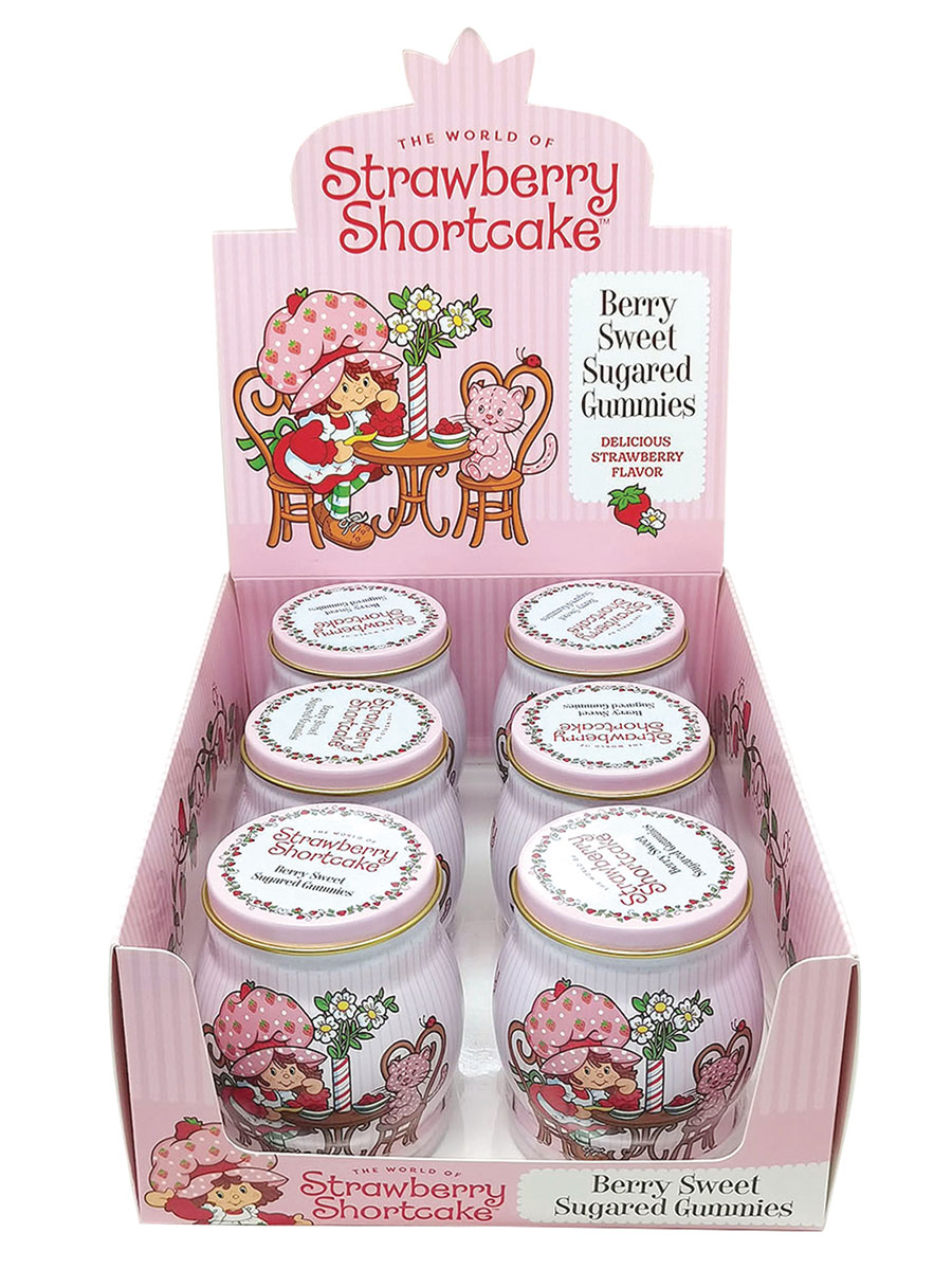 Strawberry Shortcake Berry Sweet Sugared Gummies Candy Tin