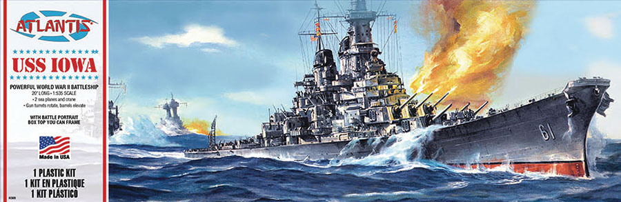 USS Iowa BB-61 Battleship 1/535 Scale Model Kit