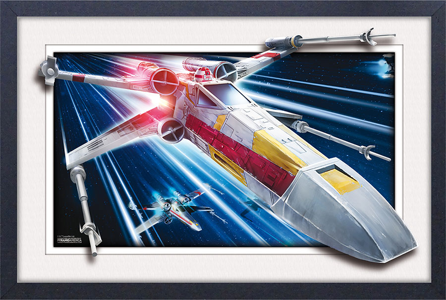 Star Wars X-Wing Fighter 11x17 Faux Matte Poster