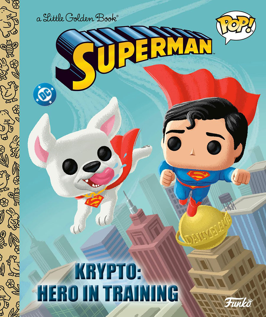 Funko POP Superman Krypto Hero In Training Little Golden Book HC