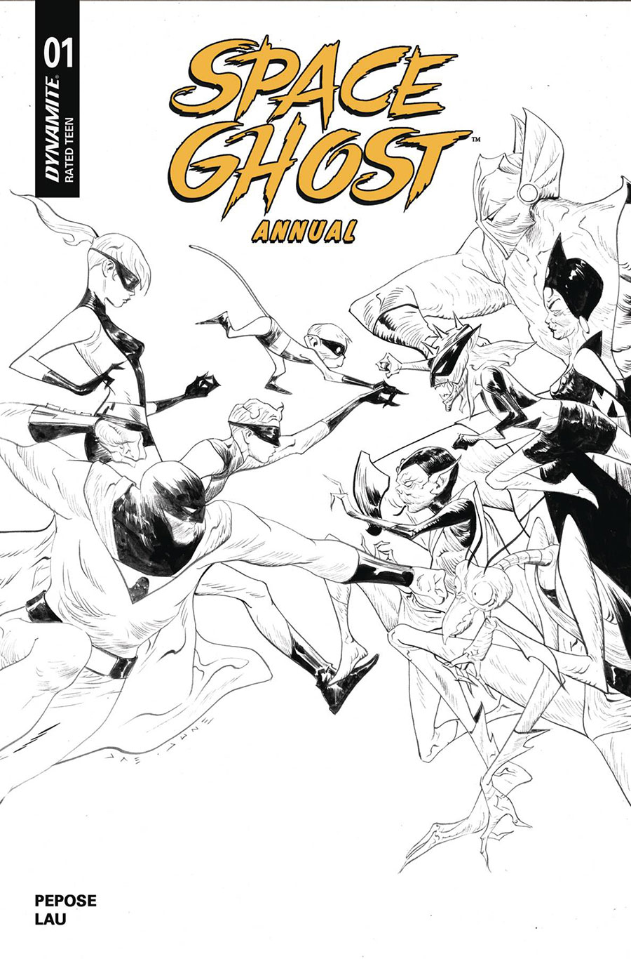 Space Ghost Vol 4 Annual #1 Cover I Incentive Jae Lee Line Art Cover