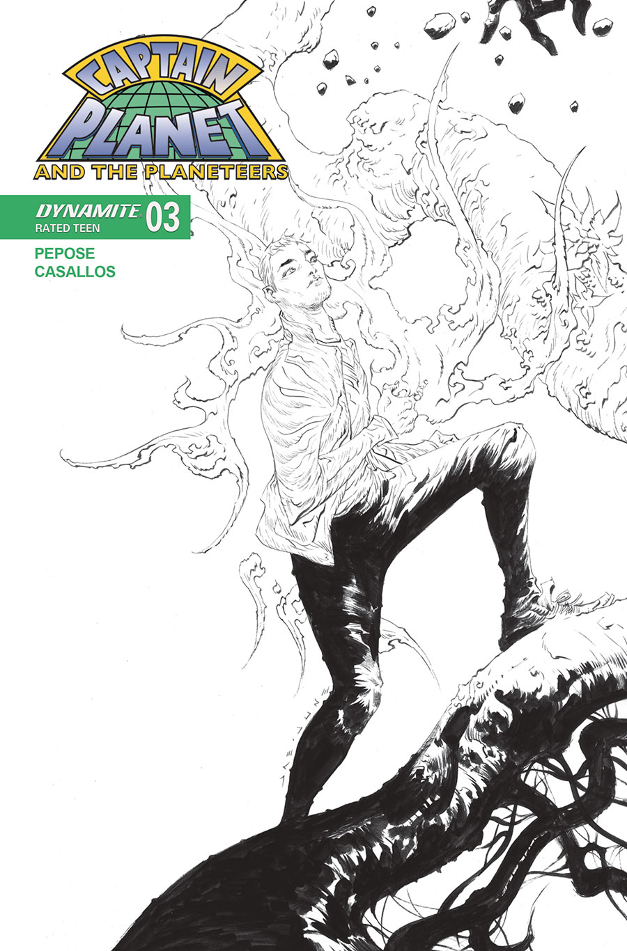 Captain Planet And The Planeteers Vol 2 #3 Cover G Incentive Jae Lee Line Art Cover