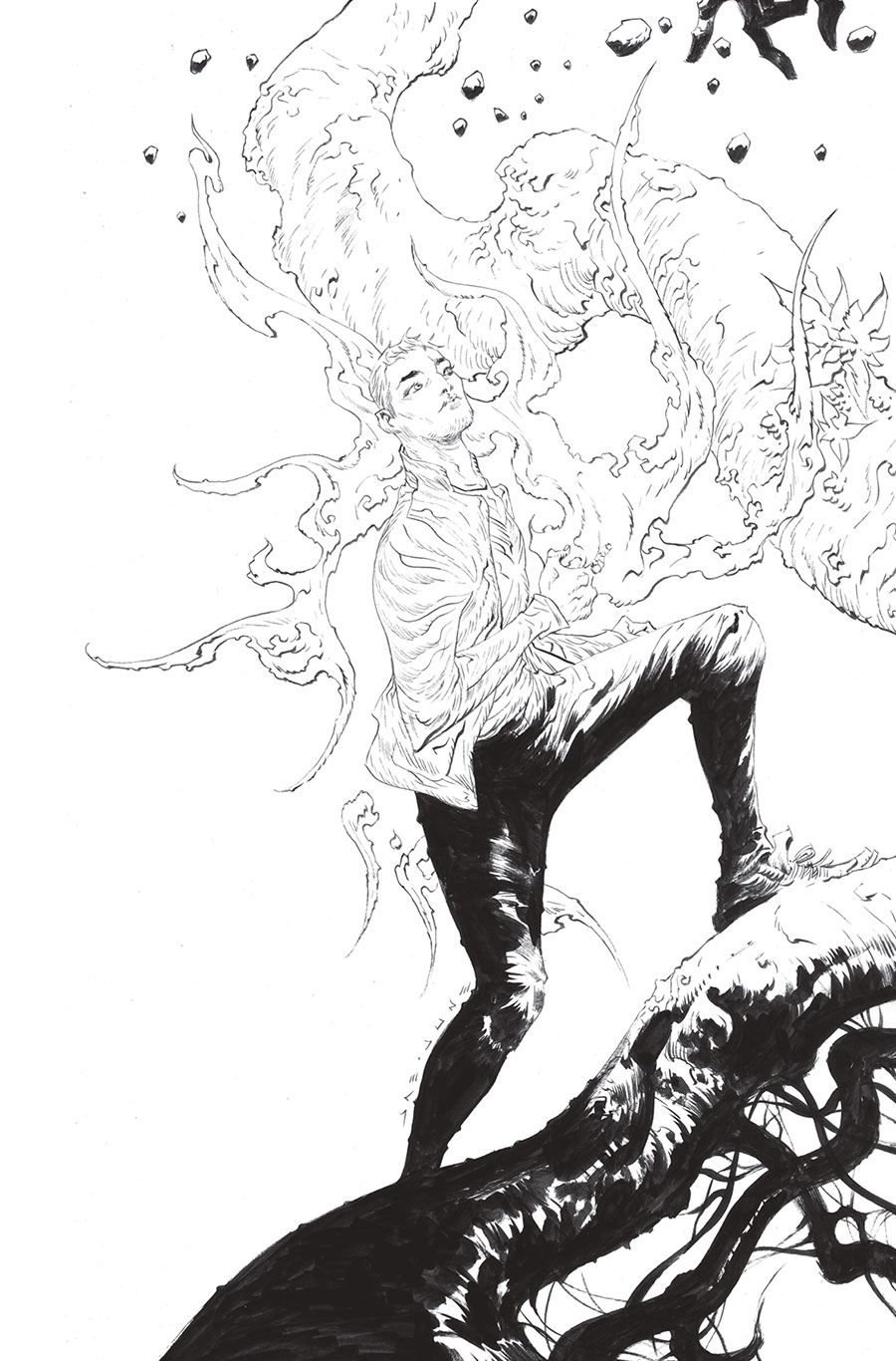 Captain Planet And The Planeteers Vol 2 #3 Cover I Incentive Jae Lee Line Art Virgin Cover