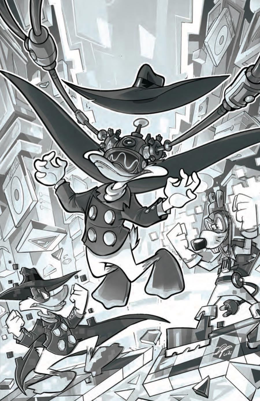 Darkwing Duck Vol 4 #5 Cover H Incentive Ciro Cangialosi Line Art Virgin Cover