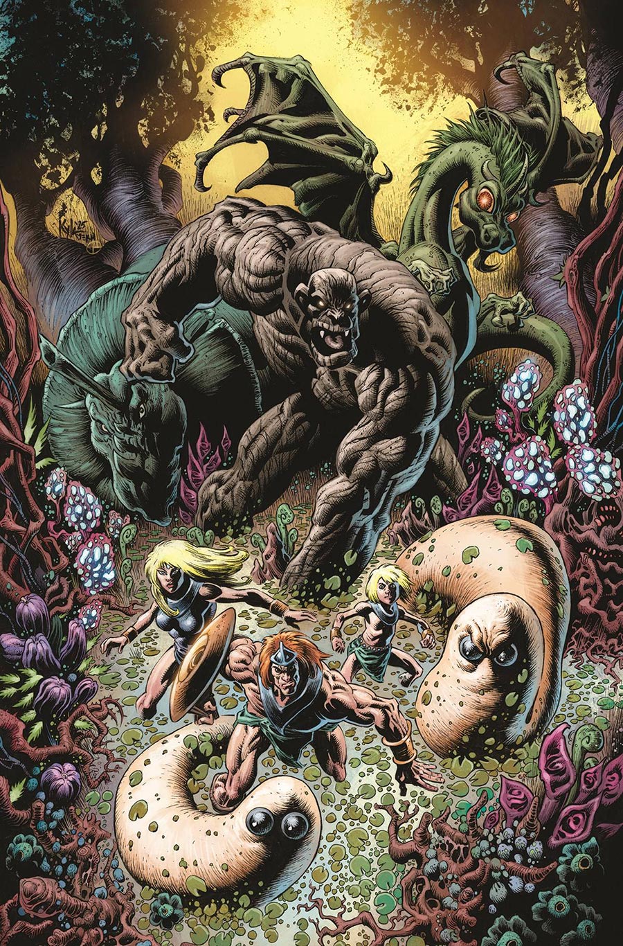 Herculoids #5 Cover F Incentive Kyle Hotz Virgin Cover