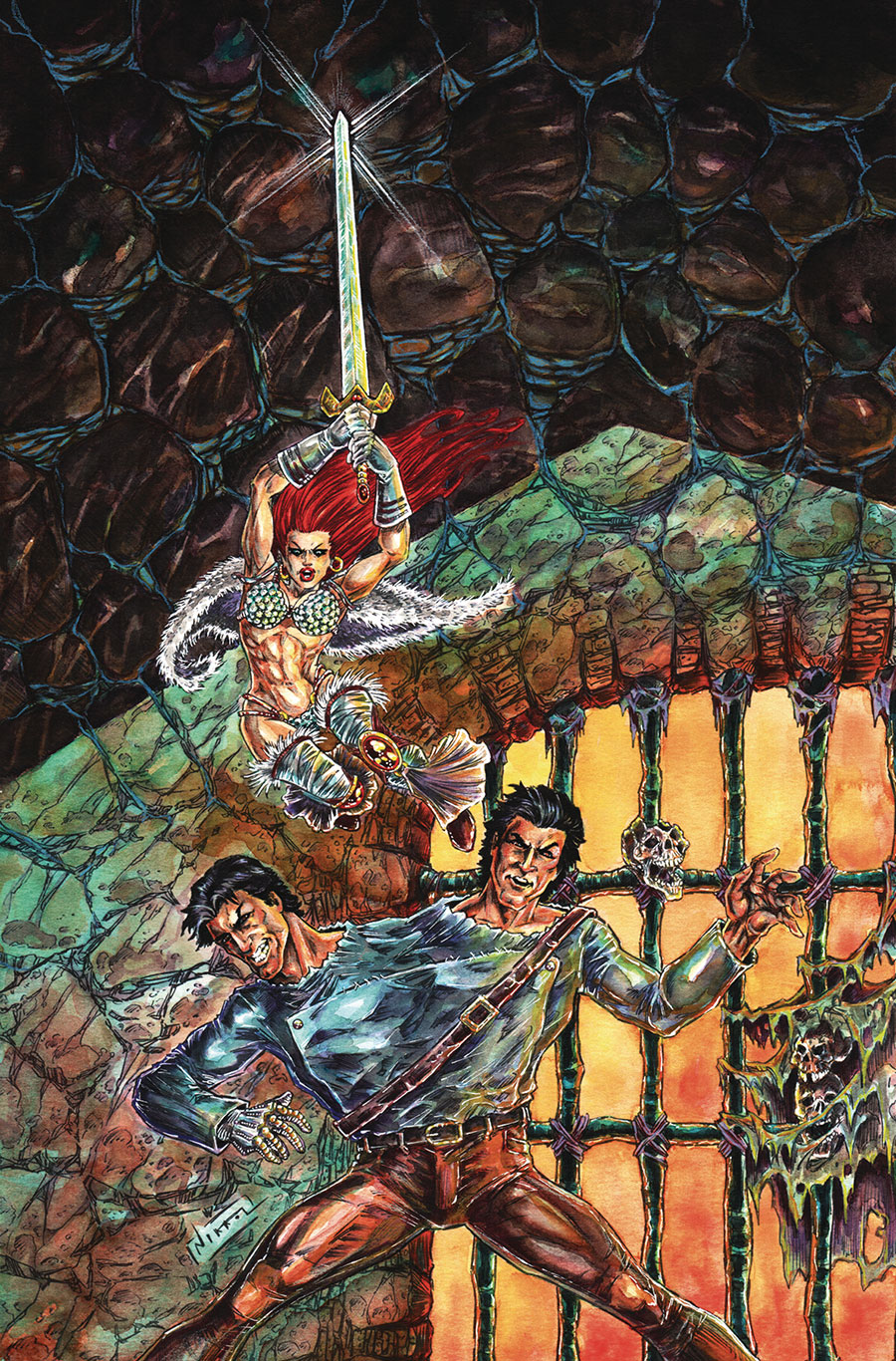 Red Sonja vs The Army Of Darkness #3 Cover H Incentive Nikkol Jelenic Virgin Cover