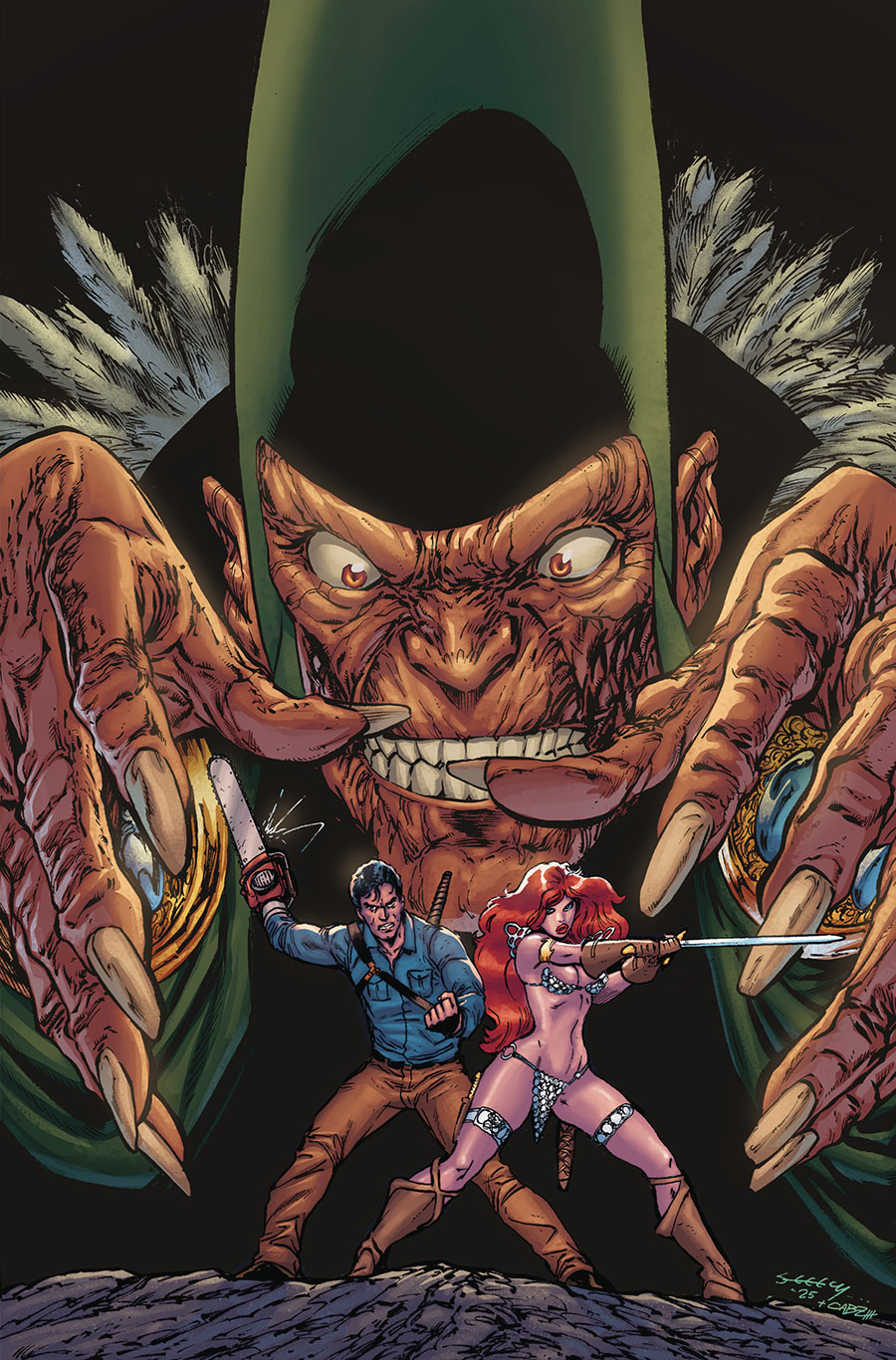 Red Sonja vs The Army Of Darkness #3 Cover K Incentive Tim Seeley Virgin Cover