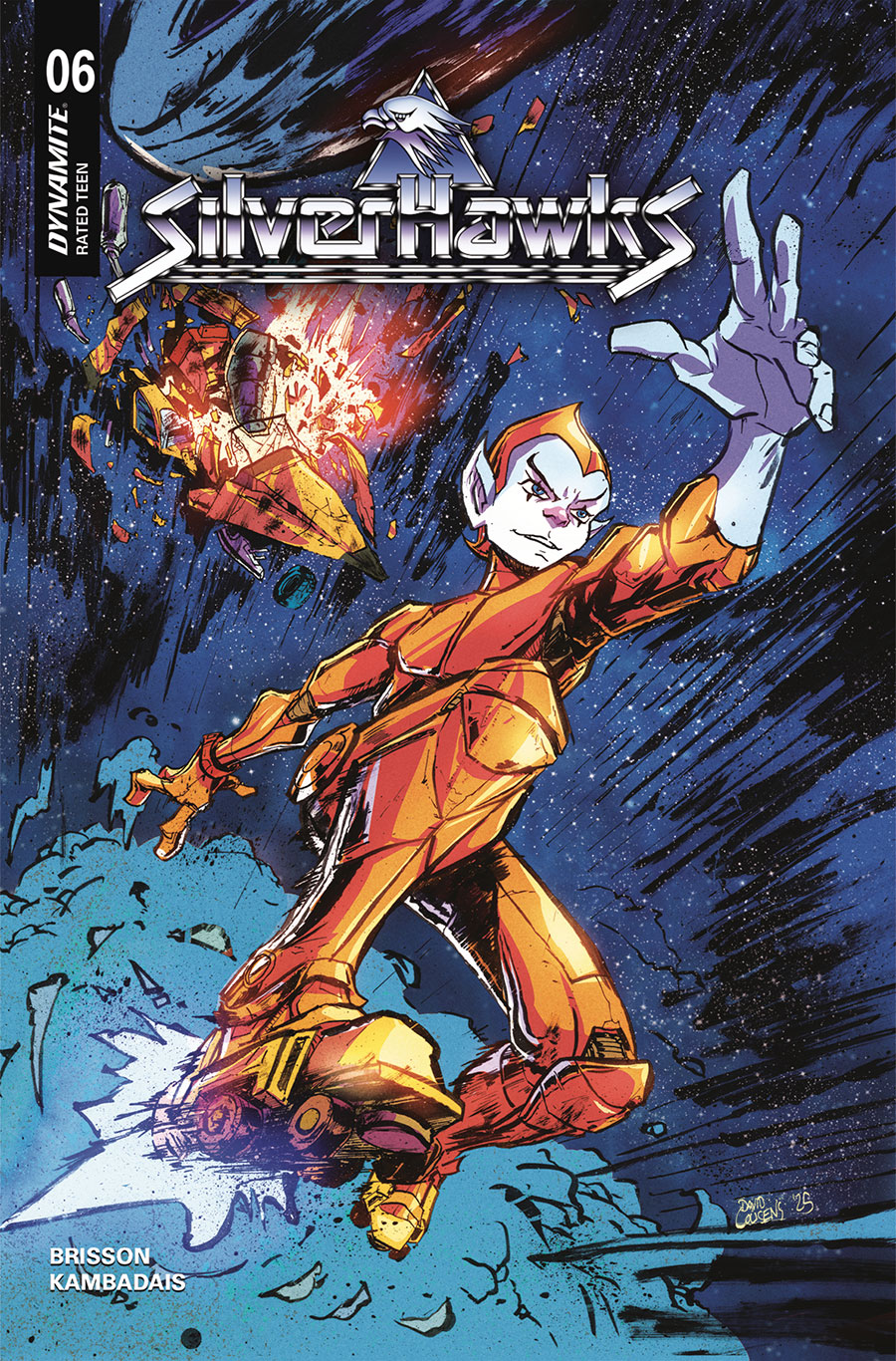 SilverHawks Vol 2 #6 Cover G Incentive David Cousens Battle Damage Variant Cover