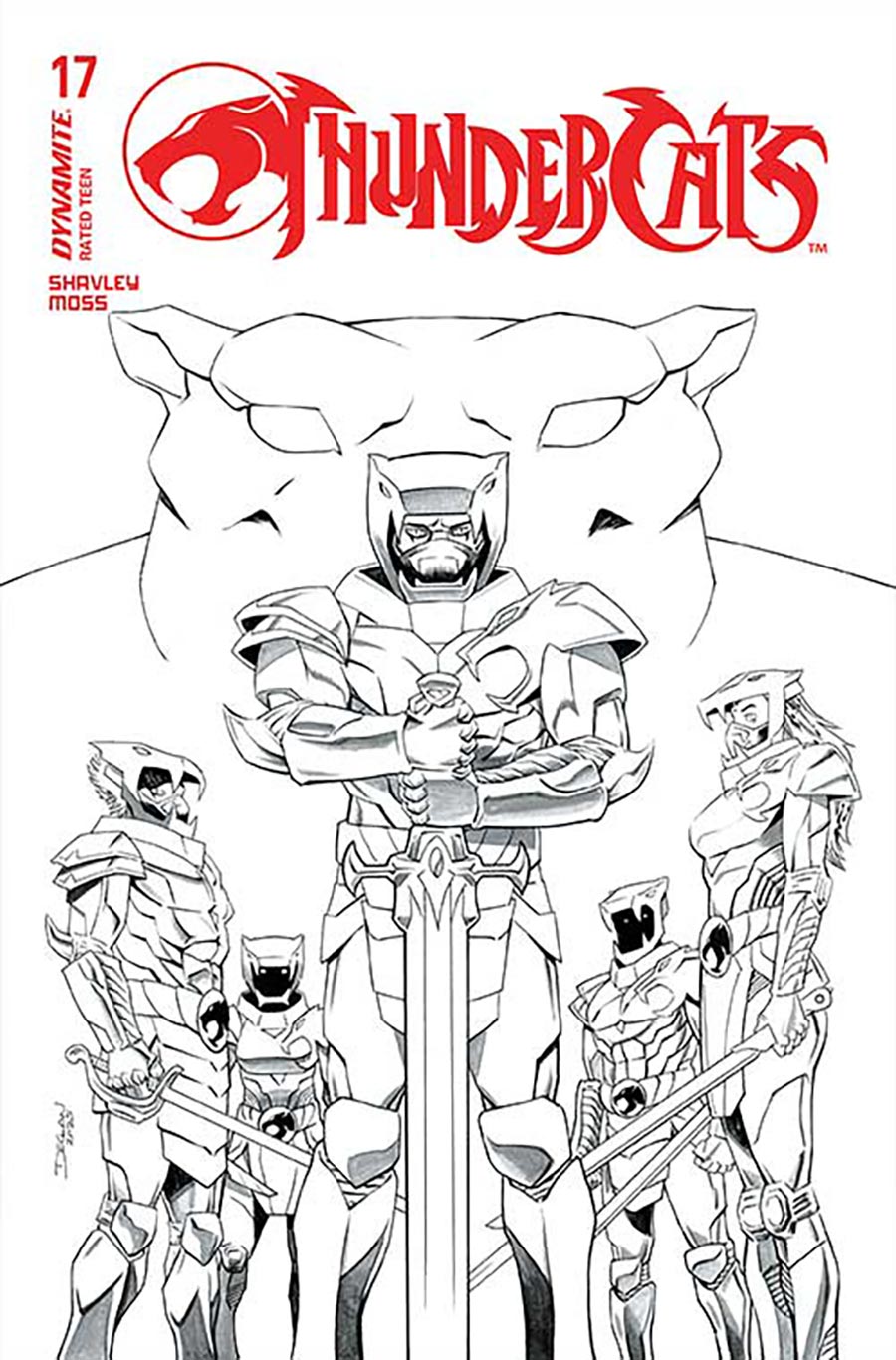 Thundercats Vol 3 #17 Cover N Incentive Declan Shalvey Line Art Cover