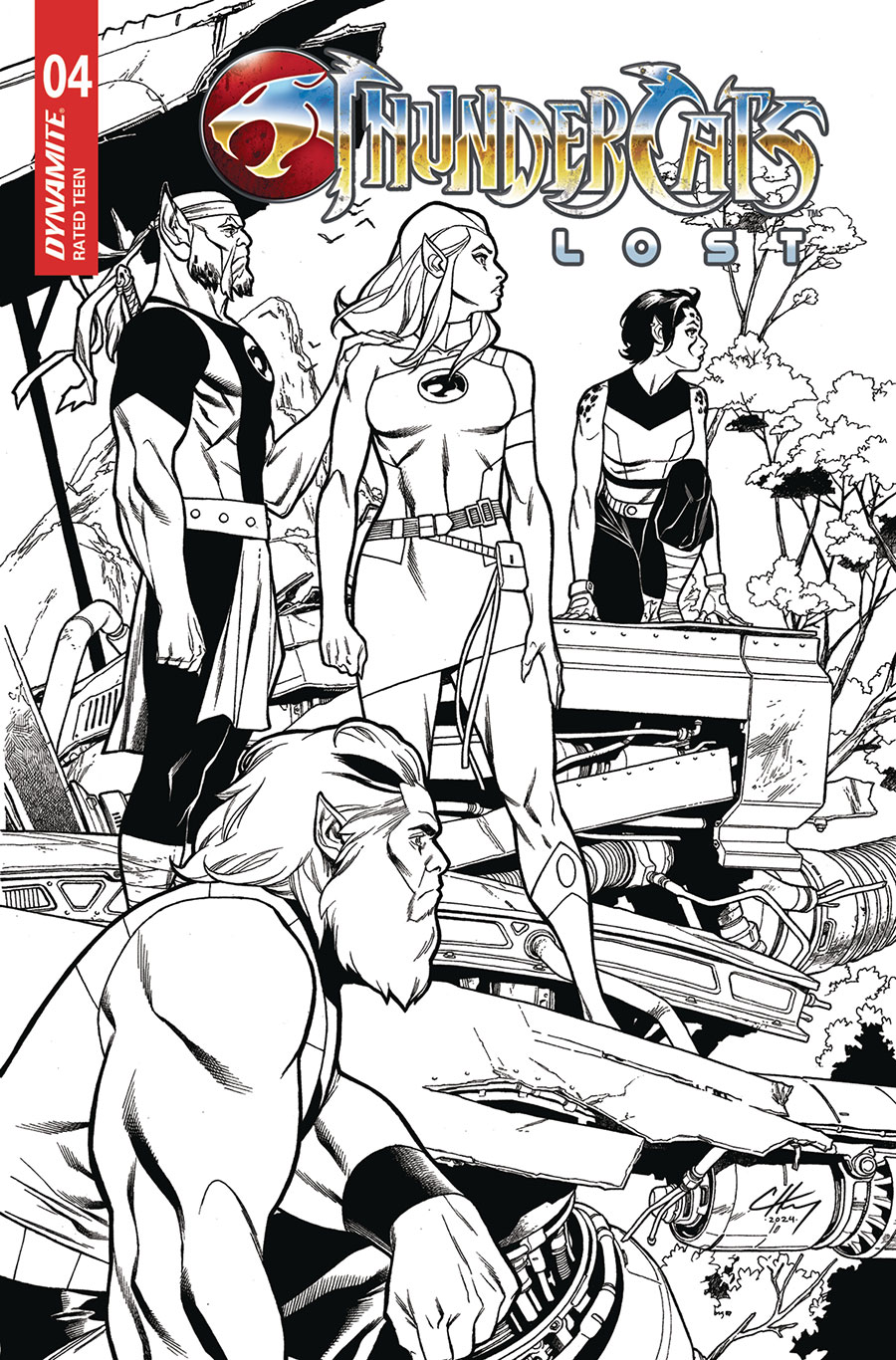 Thundercats Lost #4 Cover H Incentive Clayton Henry Line Art Cover