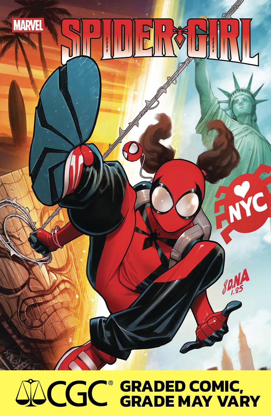 Spider-Girl Vol 3 #1 Cover J DF Foil Variant Cover CGC Graded 9.6 Or Higher