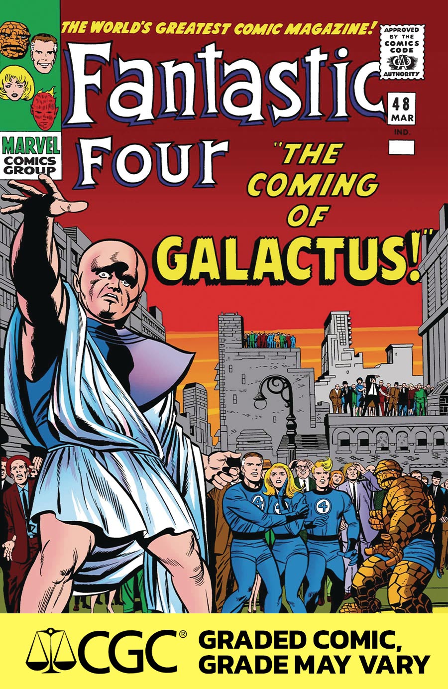 Fantastic Four #48 Cover G Facsimile Edition DF Foil Variant Cover CGC Graded 9.6 Or Higher