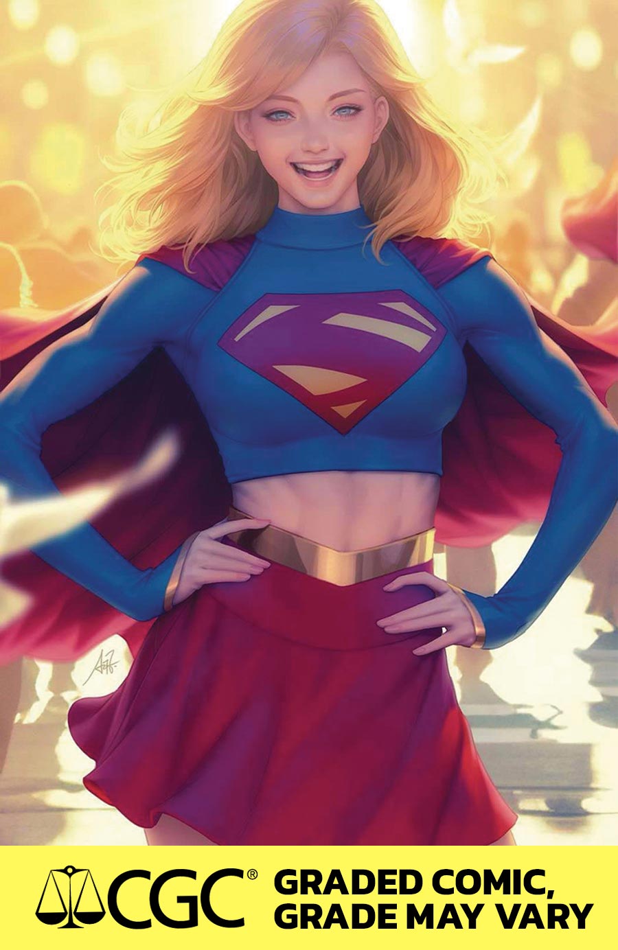 Supergirl Vol 8 #1 Cover J DF Stanley Artgerm Lau Foil Variant Cover CGC Graded 9.6 Or Higher