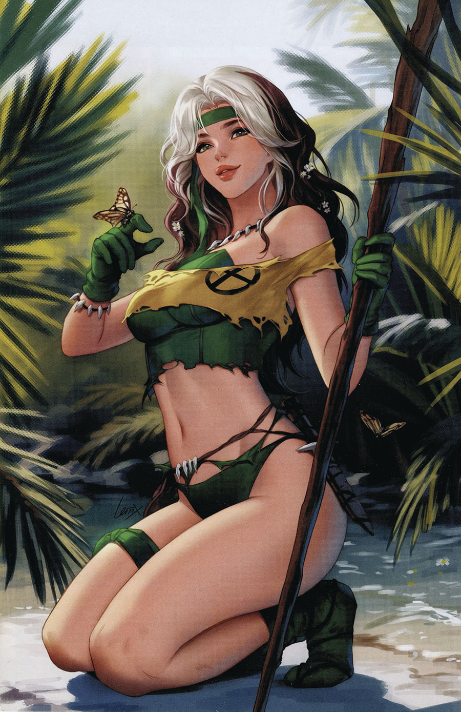 Rogue The Savage Land #1 Cover Q DF Exclusive Lesley Leirix Li Virgin Variant Cover