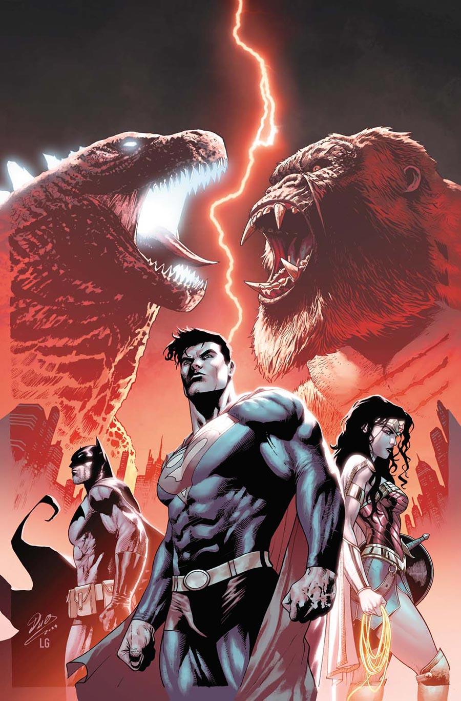 Justice League vs Godzilla vs Kong 2 #1 Cover A Regular Christian Duce Cover