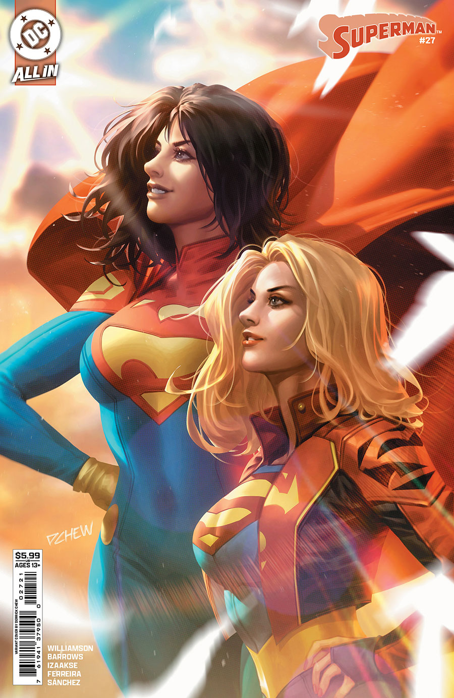 Superman Vol 7 #27 Cover B Variant Derrick Chew Card Stock Cover (DC All In)