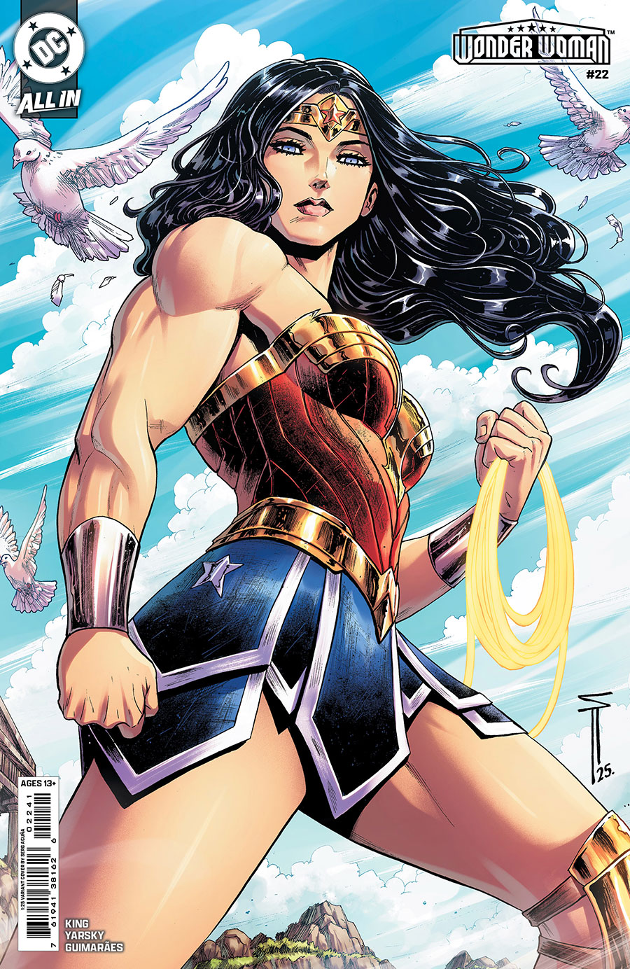 Wonder Woman Vol 6 #22 Cover F Incentive Serg Acuna Card Stock Variant Cover (DC All In)