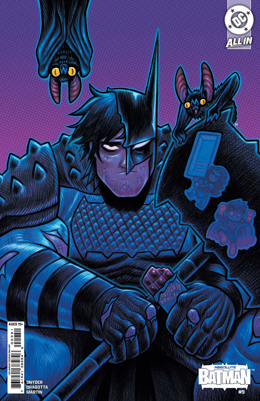 Absolute Batman #9 Cover F Incentive Dan Hipp Card Stock Variant Cover (DC All In)