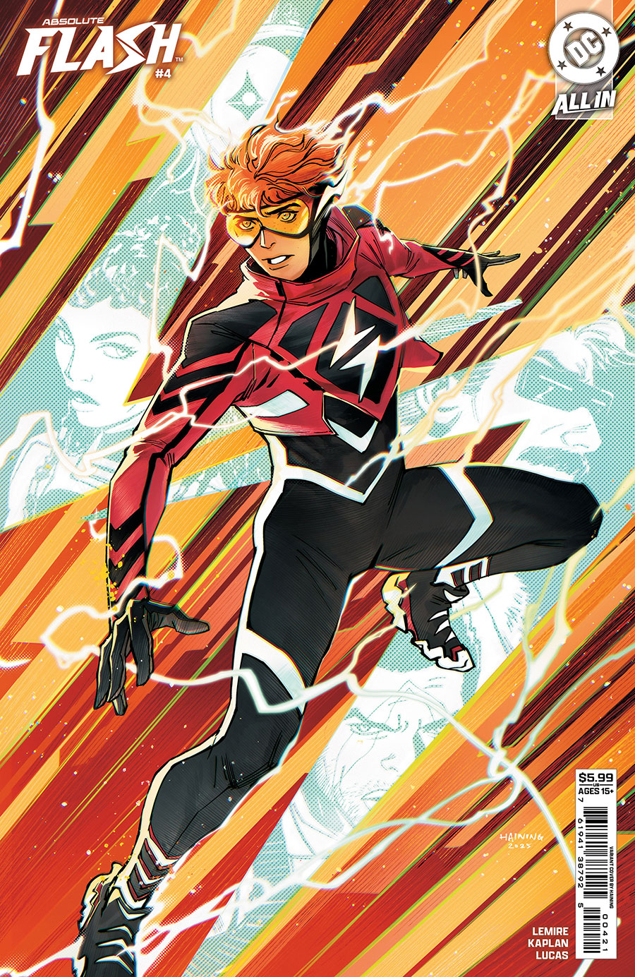 Absolute Flash #4 Cover B Variant Haining Card Stock Cover (DC All In)
