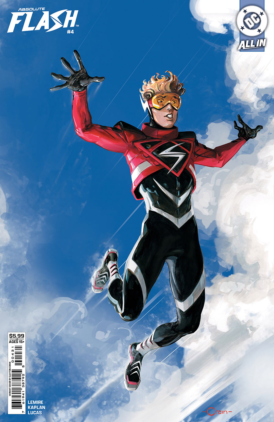 Absolute Flash #4 Cover C Variant Clayton Crain Card Stock Cover (DC All In)