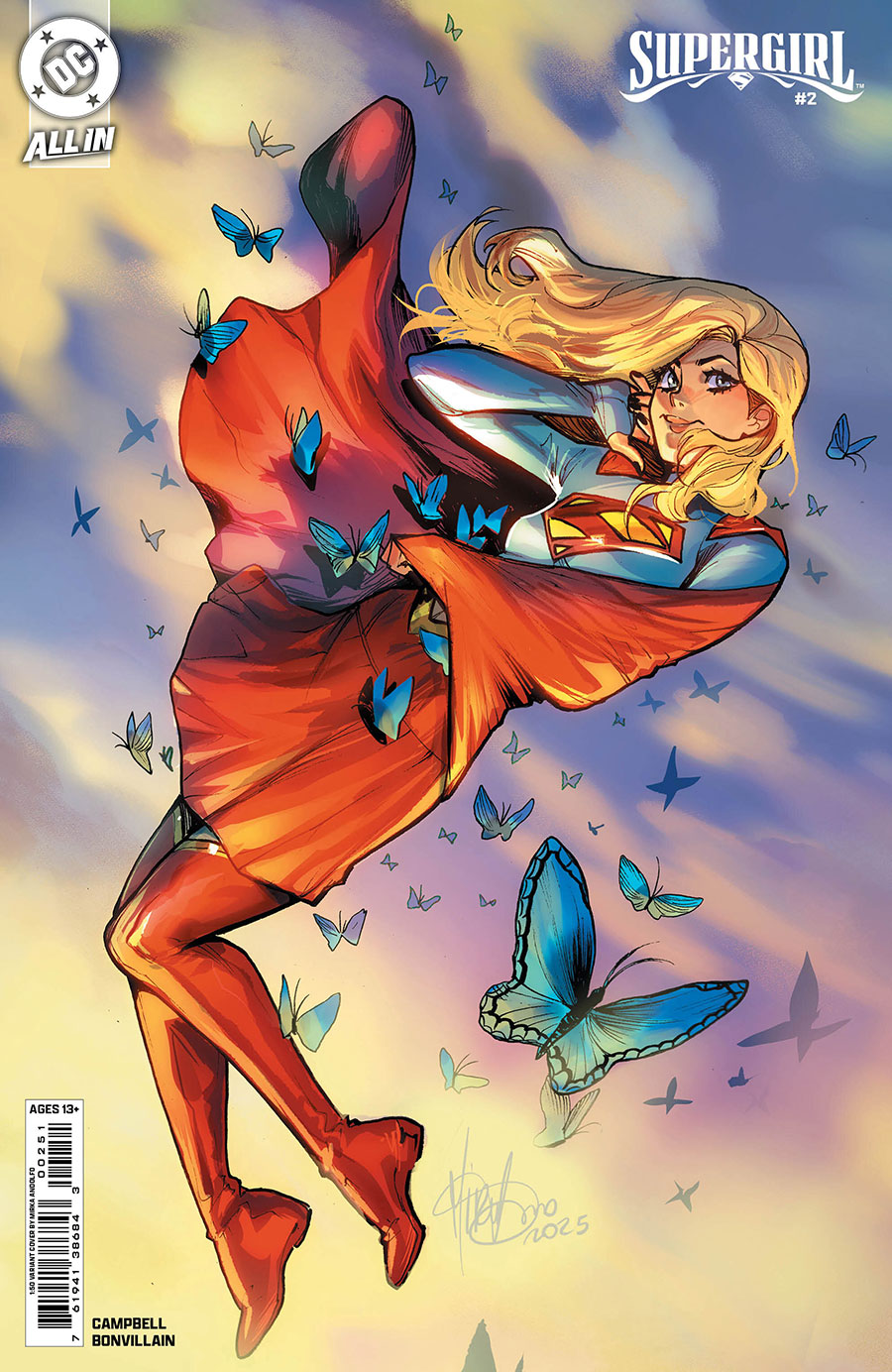 Supergirl Vol 8 #2 Cover F Incentive Mirka Andolfo Card Stock Variant Cover (DC All In)