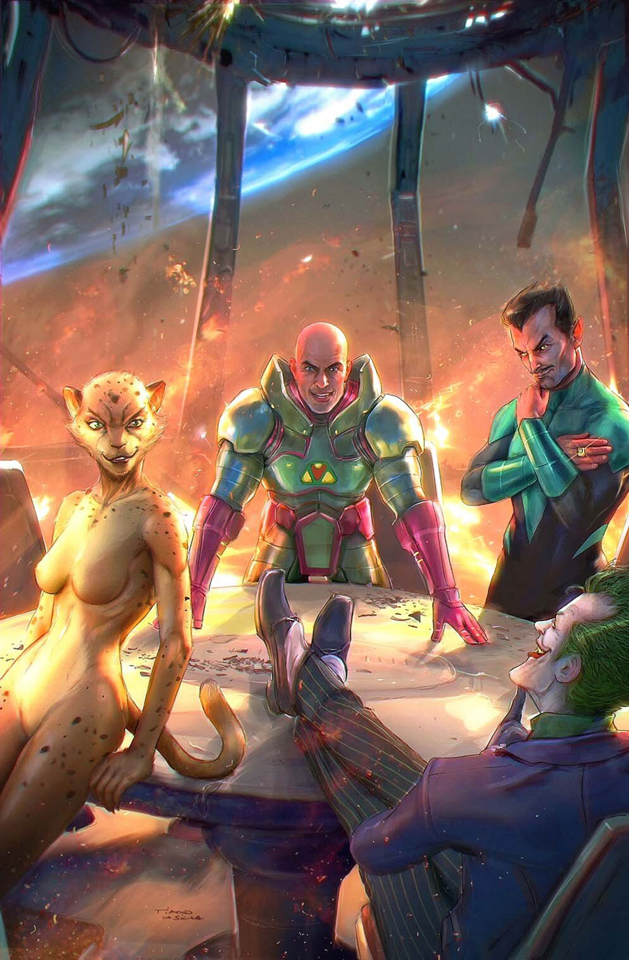 Justice League Unlimited #8 Cover C Variant Tiago Da Silva Card Stock Cover (DC All In)(We Are Yesterday Part 6)