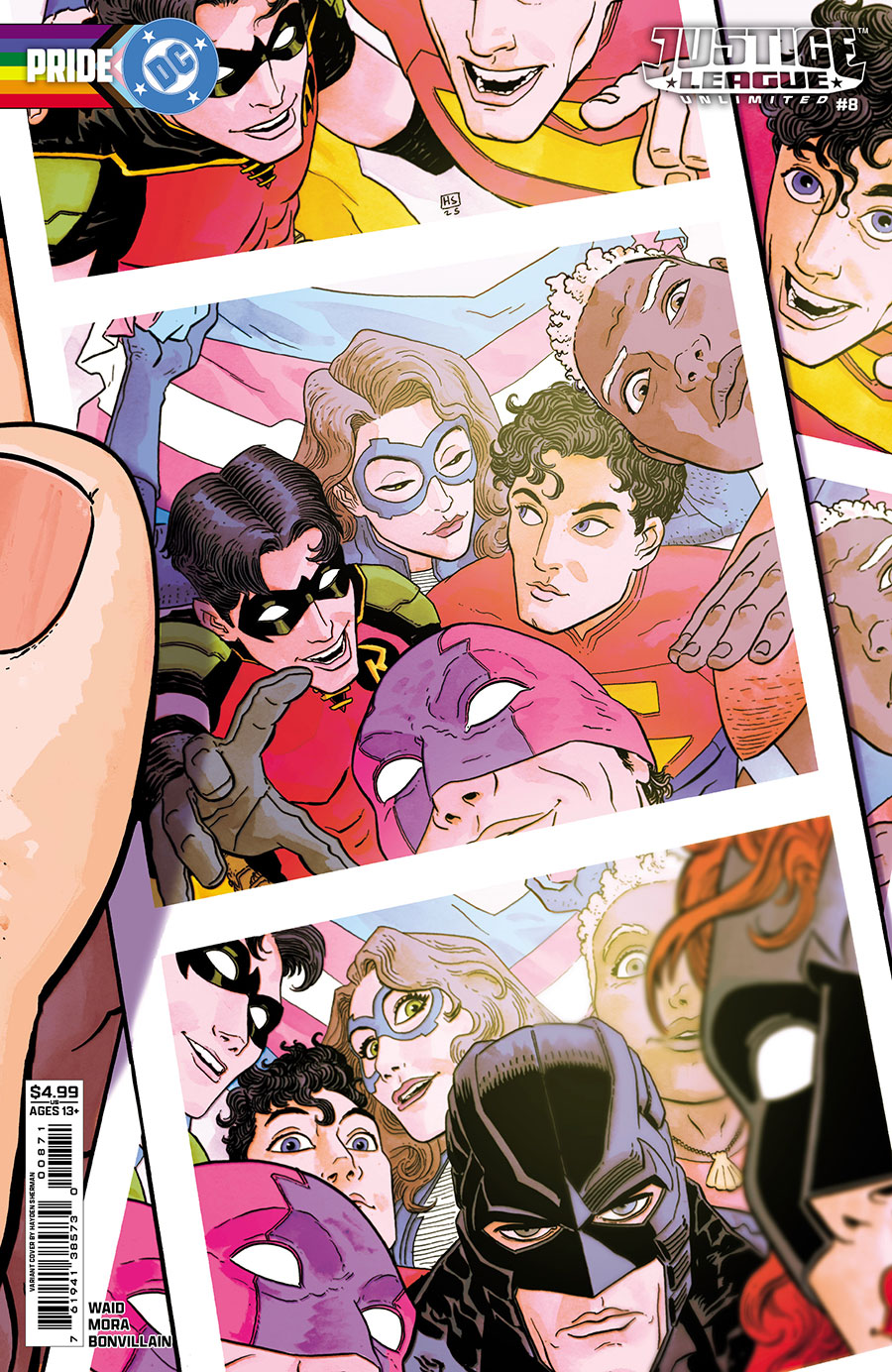 Justice League Unlimited #8 Cover E Variant Hayden Sherman DC Pride Card Stock Cover (DC All In)(We Are Yesterday Part 6)