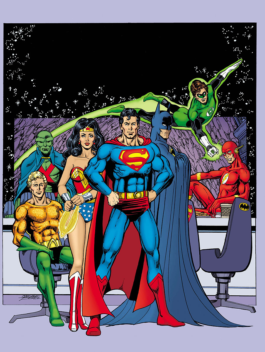 Justice League Unlimited #8 Cover F Variant George Perez Legacy Card Stock Cover (DC All In)(We Are Yesterday Part 6)