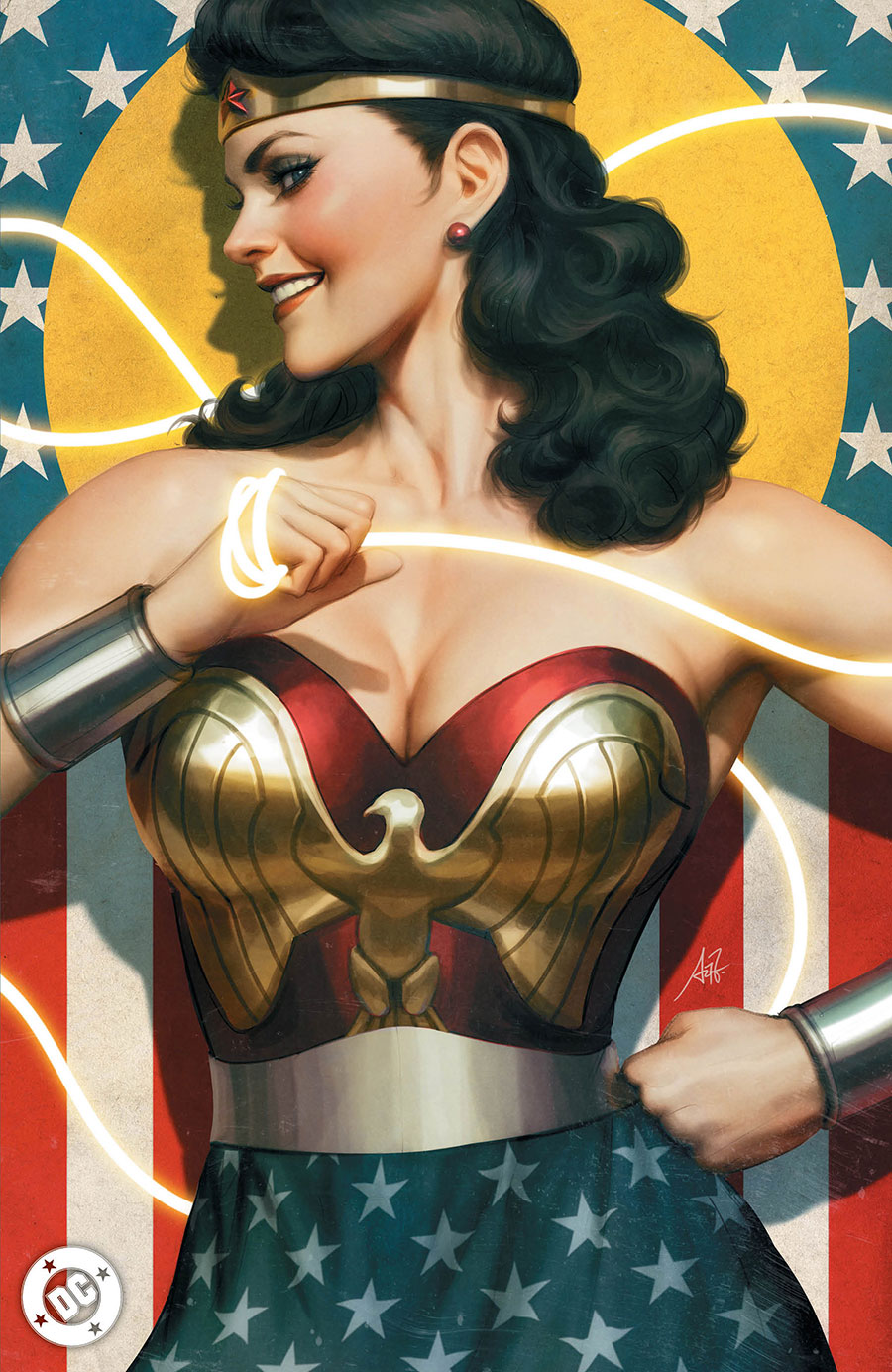 New History Of The DC Universe #1 Cover F Variant Stanley Artgerm Lau Foil Cover (DC All In)