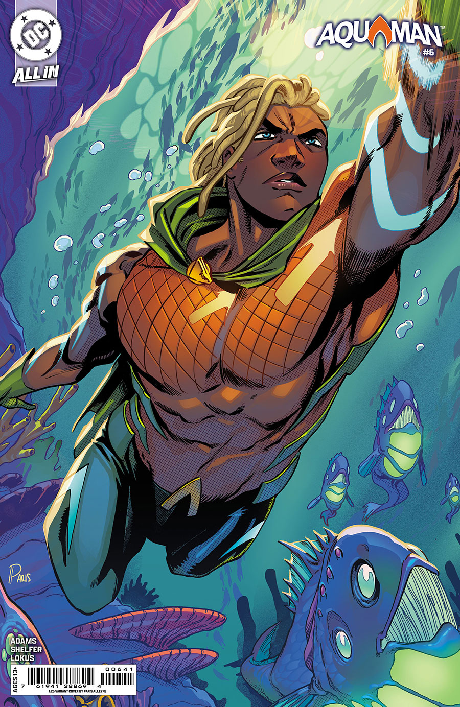 Aquaman Vol 7 #6 Cover E Incentive Paris Alleyne Card Stock Variant Cover (DC All In)