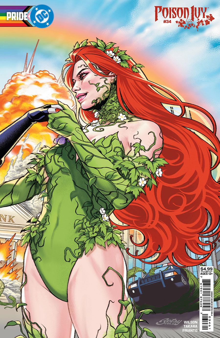 Poison Ivy #34 Cover D Variant Betsy Cola DC Pride Connecting Card Stock Cover (DC All In)