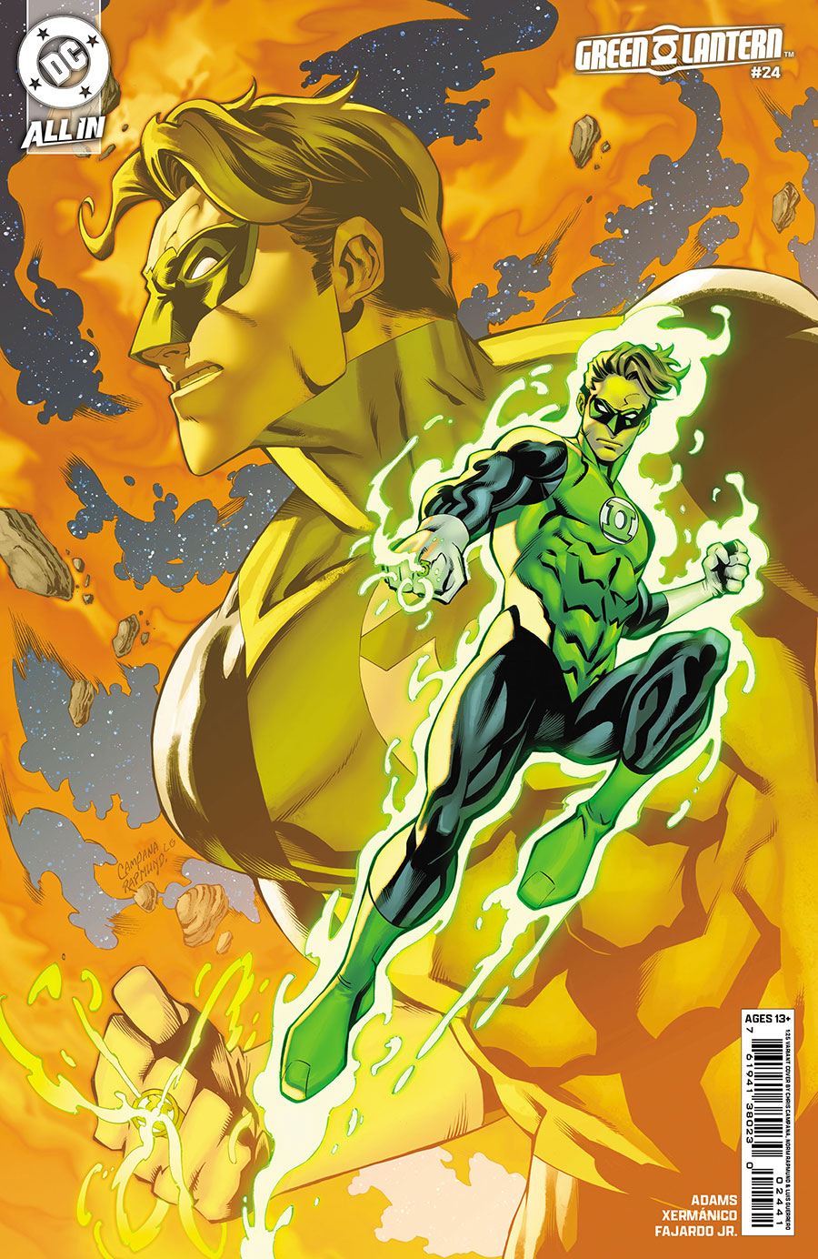 Green Lantern Vol 8 #24 Cover E Incentive Chris Campana Card Stock Variant Cover (DC All In)