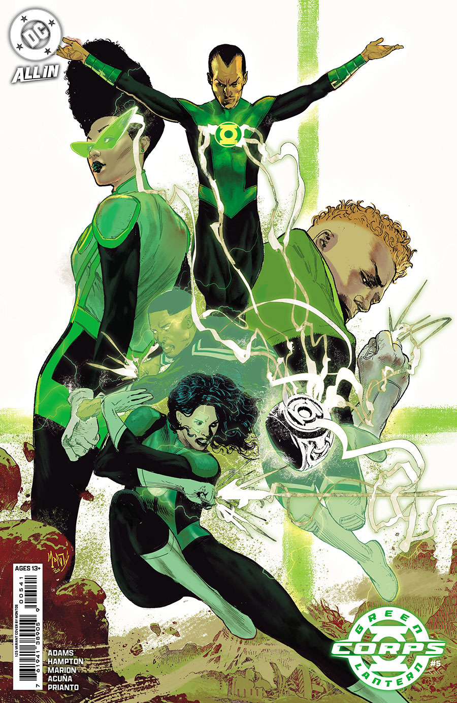 Green Lantern Corps Vol 4 #5 Cover D Incentive Montos Card Stock Variant Cover (DC All In)