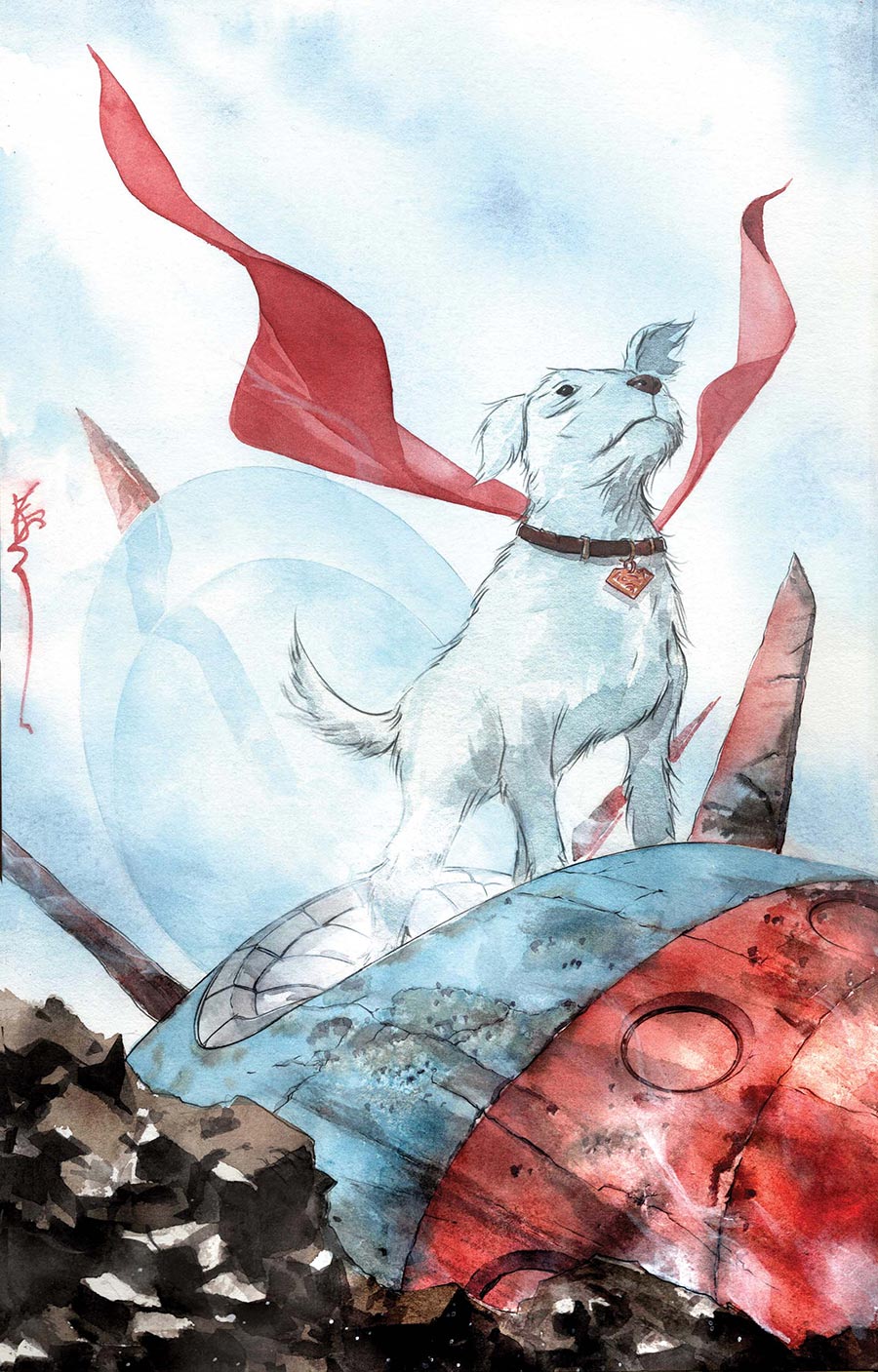 Krypto The Last Dog Of Krypton #1 Cover B Variant Dustin Nguyen Card Stock Cover (DC All In)