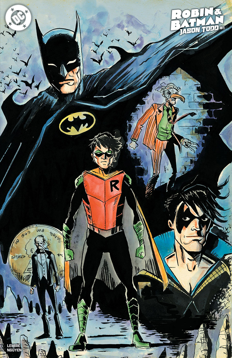 Robin & Batman Jason Todd #1 Cover B Variant Jeff Lemire Cover