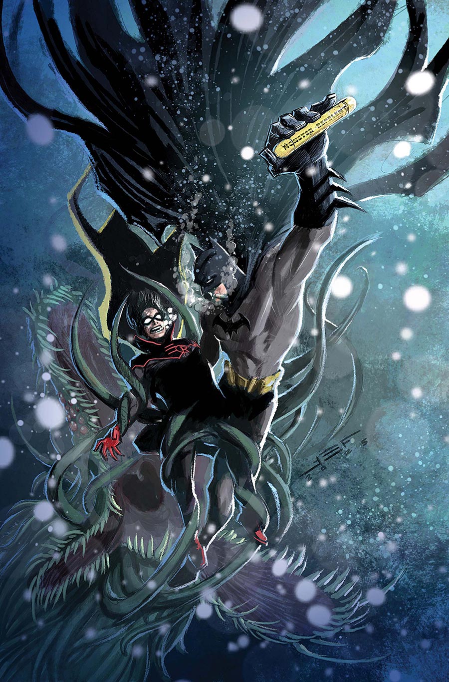 Batman And Robin Vol 3 #22 Cover B Variant Juan Ferreyra Card Stock Cover (DC All In)