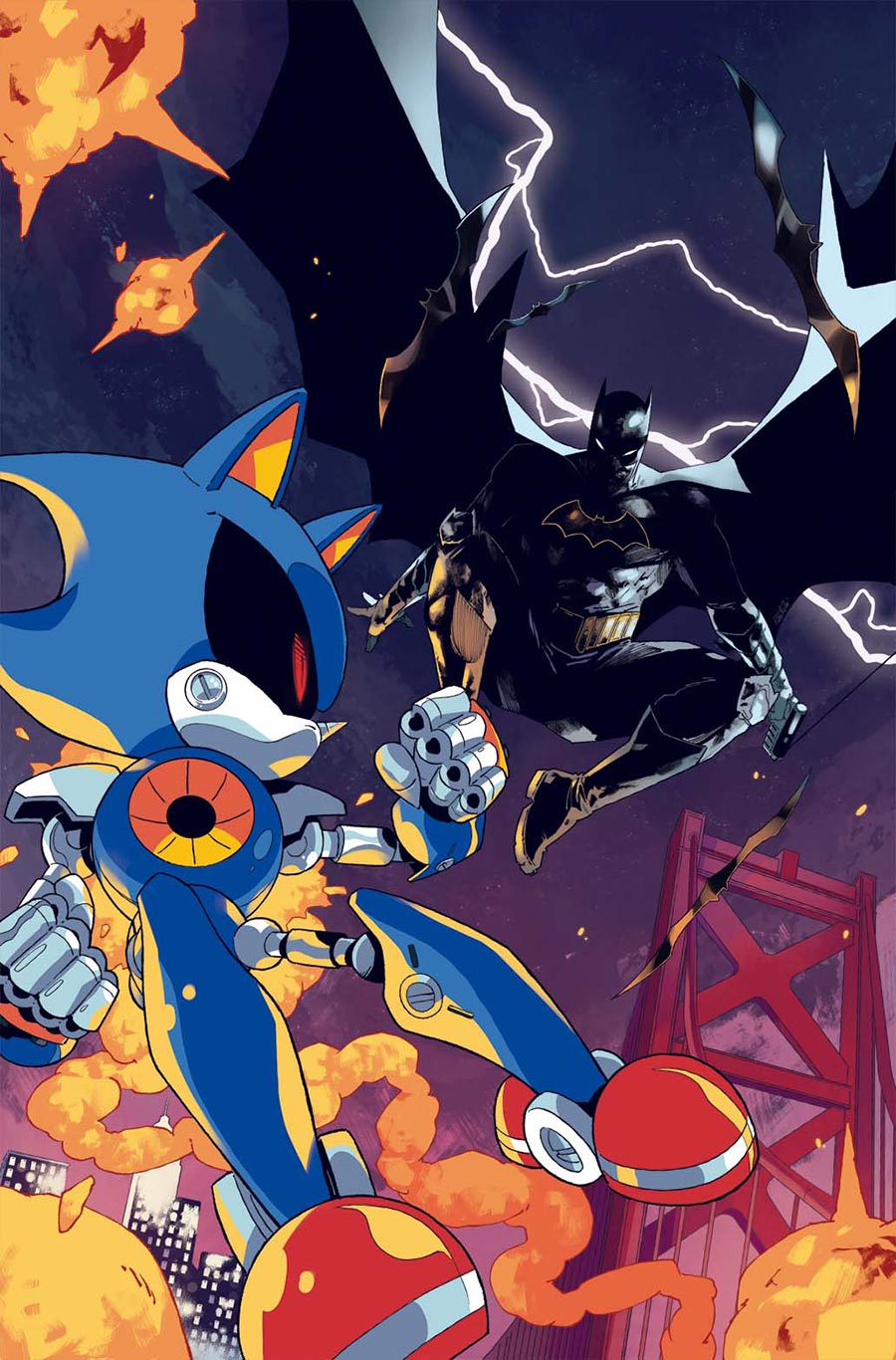 DC x Sonic The Hedgehog #4 Cover A Regular Pablo M Collar Cover