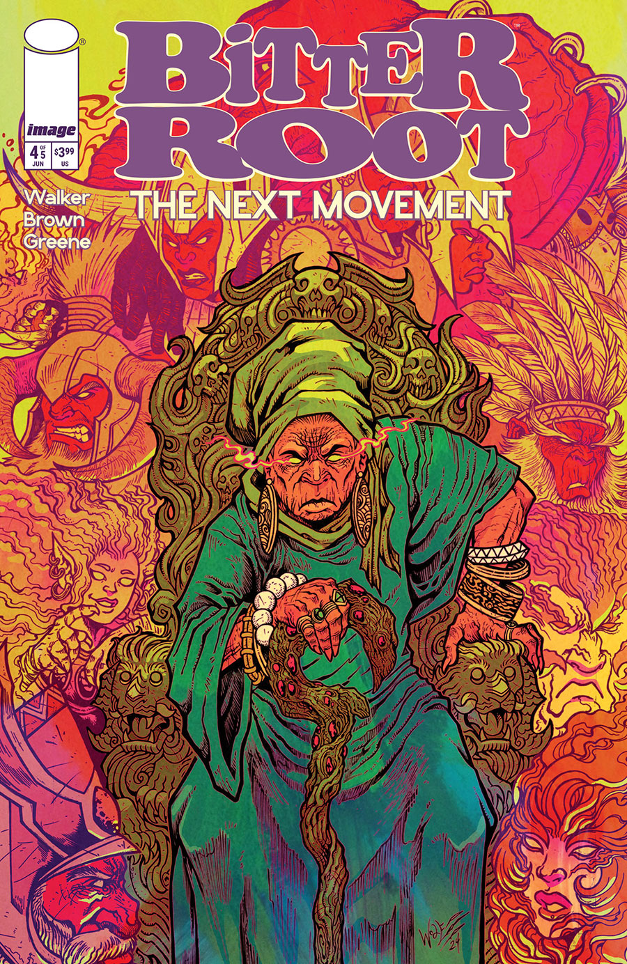 Bitter Root The Next Movement #4 Cover B Incentive Maria Wolf Variant Cover