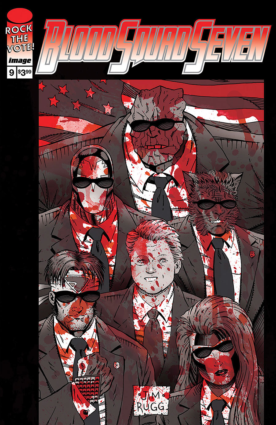 Blood Squad Seven #9 Cover B Incentive Jim Rugg Variant Cover